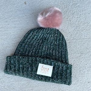 LYM custom Pom fold over hat